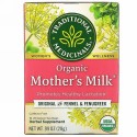 Traditional Medicinals, オーガニックMother's Milk（マザーズミルク）、フェンネル＆フェヌグリーク入りオリジナル、カフェインフリー、個包装ティーバッグ16袋、28g（0.99オンス）