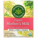 Traditional Medicinals, オーガニックMother's Milk（マザーズミルク）、フェンネル＆フェヌグリーク入りオリジナル、カフェインフリー、個包装ティーバッグ32袋、56g（1.98オンス）