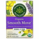 Traditional Medicinals, オーガニックSmooth Move（スムーズムーブ）、センナ入りオリジナル、カフェインフリー、個包装ティーバッグ16袋、32g（1.13オンス）