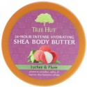 Tree Hut, 24時間持続する強力保湿シアボディバター、 レイチ&プラム、7 oz (198 g)