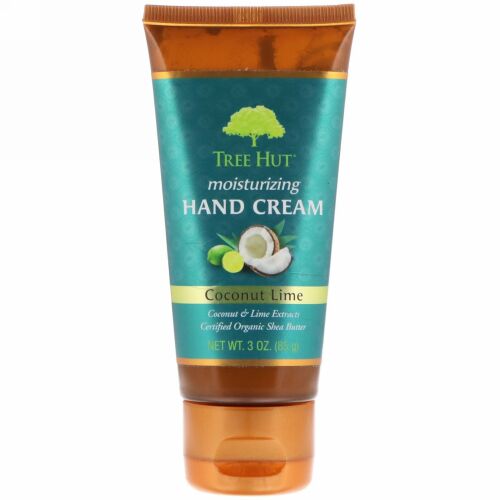 Tree Hut, 保湿ハンドクリーム、ココナッツ・ライム、3 oz (85 g)
