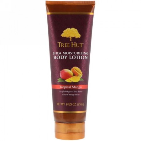 Tree Hut, シア保湿ボディローション、トロピカルマンゴー、9 oz (255 g)