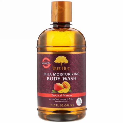 Tree Hut, シア保湿ボディウォッシュ、トロピカルマンゴー、17 fl oz (502 g)
