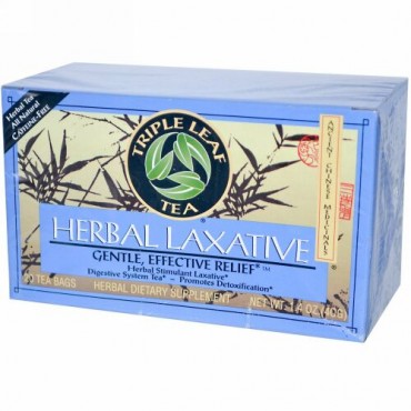 Triple Leaf Tea, ハーブの下剤, 20ティーバッグ, 1.4オンス (40 g)