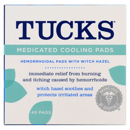 Tucks, 薬用クーリングパッド、 40 パッド (Discontinued Item)