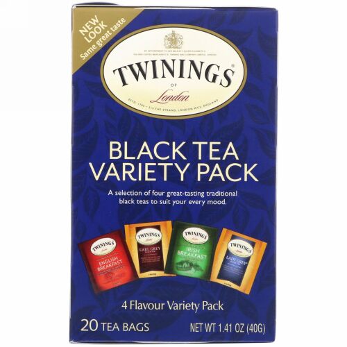 Twinings, 紅茶のバラエティパック、ティーバッグ20個、1.41オンス（ 40g ）