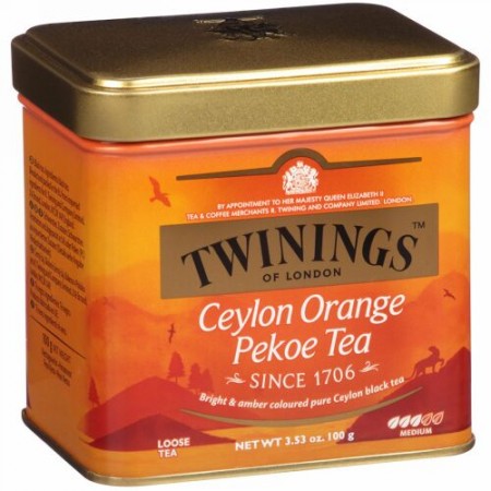 Twinings, セイロンオレンジペコ茶（バラ売り）, ミディアム, 3.53オンス（100 g） (Discontinued Item)