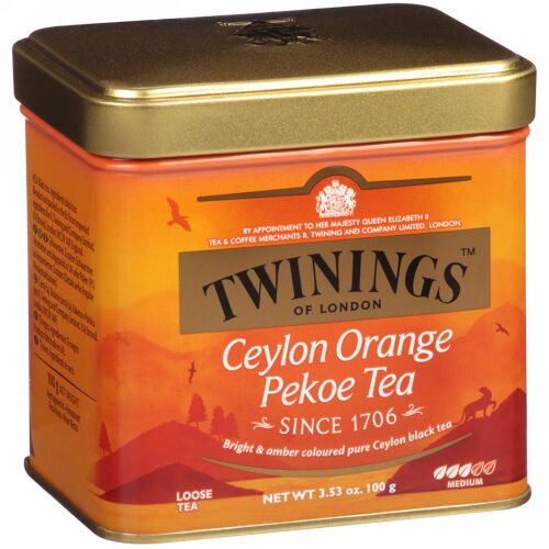 Twinings, セイロンオレンジペコ茶（バラ売り）, ミディアム, 3.53オンス（100 g） (Discontinued Item)