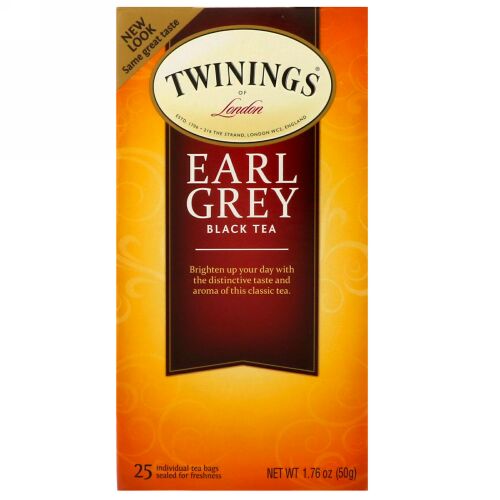 Twinings, クラシック、 アールグレイティー、 25 ティーバッグ、 1.76オンス (50 g)