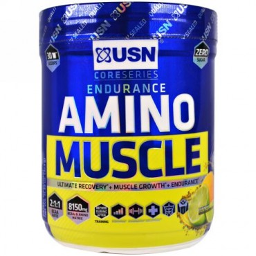 USN, Amino Muscle, Lemon Lime, 11.39 oz (323 g) (Discontinued Item)
