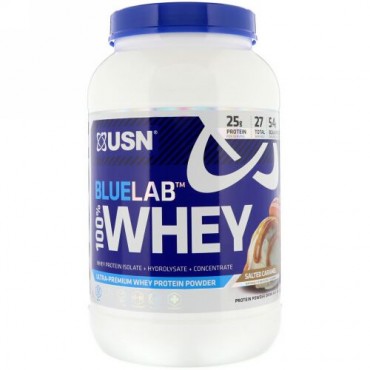 USN, BlueLab 100% Whey, Salted Caramel, 2 lbs (907.2 g) (Discontinued Item)