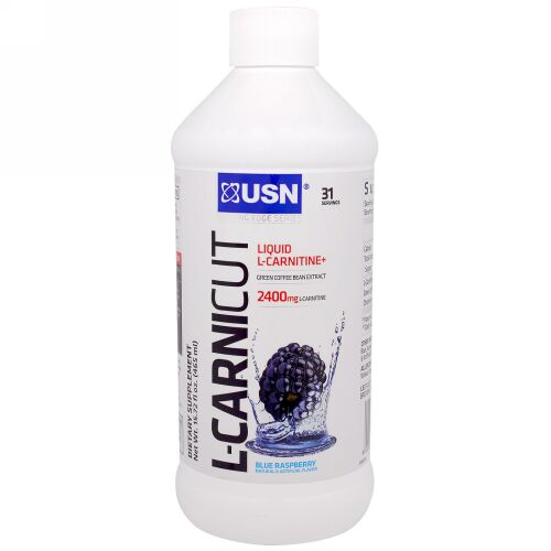 USN, カッティングエッジ・シリーズ、L-カーニカット、ブルーラズベリー、15.72 液体 オンス（465 ml） (Discontinued Item)