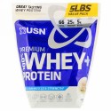 USN, プレミアム100%ホエイ + プロテイン、バースデーケーキ、5ポンド (2.27 kg) (Discontinued Item)