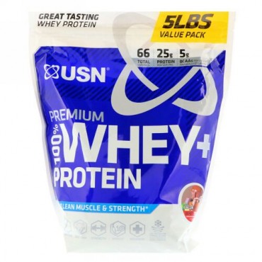 USN, Premium 100% Whey + Protein, Wheytella, 5 lbs (2.27 kg) (Discontinued Item)