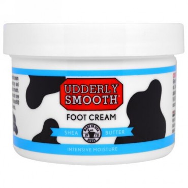 Udderly Smooth, フットクリーム, シアバター, 8オンス (227 g)