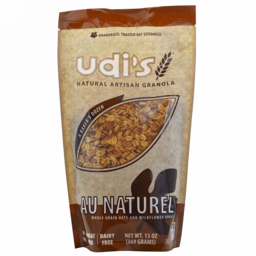 Udi's, オ・ナチュレル、 全粒 オーツ・ワイルドフラワー ハニー、 13 oz (369 g) (Discontinued Item)