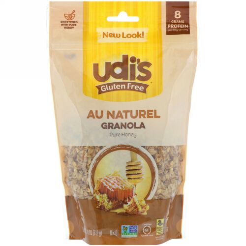 Udi's, Gluten Free , Au Natural Granola, Pure Honey, 11 oz (312 g) (Discontinued Item)