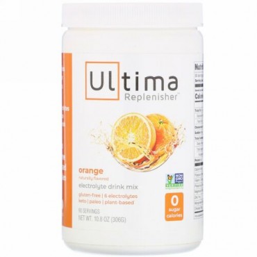 Ultima Replenisher, 電解質ドリンクミックス、オレンジ、306g（10.8オンス）