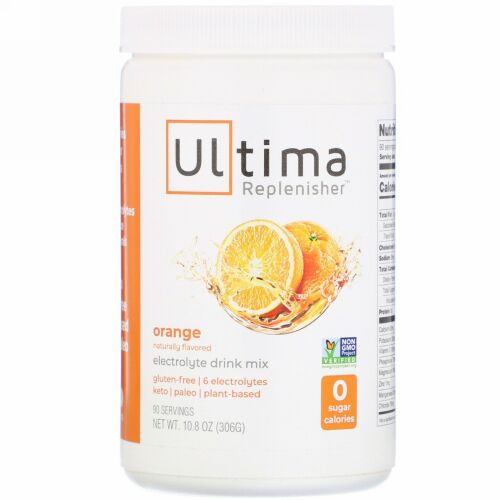 Ultima Replenisher, 電解質ドリンクミックス、オレンジ、306g（10.8オンス）