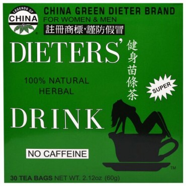 Uncle Lee's Tea, ダイエット中の人のための 100% 天然ハーブドリンク、ノンカフェイン、30ティーバッグ、2.12オンス(60g)