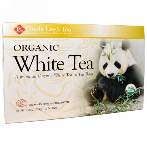 Uncle Lee's Tea, 有機白茶, 100ティーバッグ, 5.29オンス（150 g）