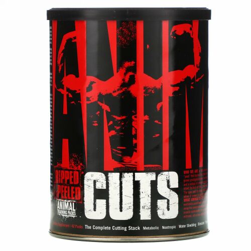 Universal Nutrition, アニマル カッツ（Animal Cuts）, リップド＆ピールド（Ripped & Peeled）, トレーニングサプリメント, 42パック