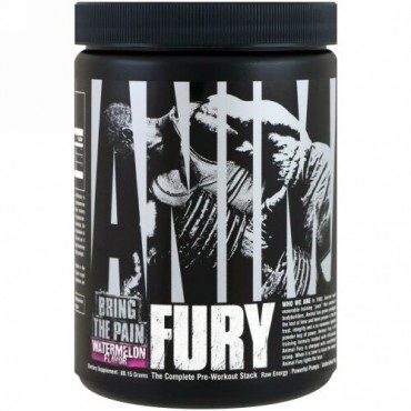 Universal Nutrition, アニマルフューリー、ウォーターメロン、80.15 g (Discontinued Item)