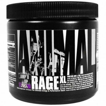 Universal Nutrition, アニマルレイジ XL、 アンプド・アップ、怒りの葡萄、 154 g