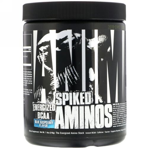 Universal Nutrition, アニマルスパイクドアミノ、ブルーラズベリー、210g（7.4oz） (Discontinued Item)