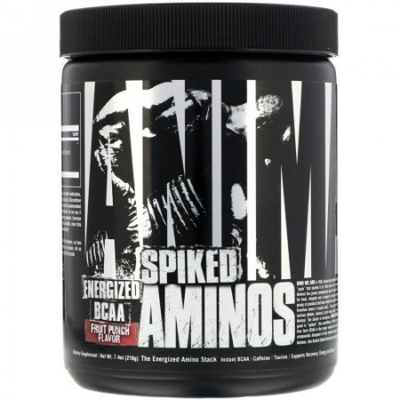 Universal Nutrition, アニマルスパイクドアミノ、フルーツパンチ、210g（7.4oz） (Discontinued Item)