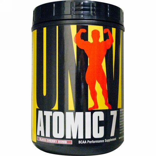 Universal Nutrition, アトミック7、 BCAAパフォーマンス用サプリメント、 ブラックチェリーボム、 2.2ポンド (1 kg) (Discontinued Item)