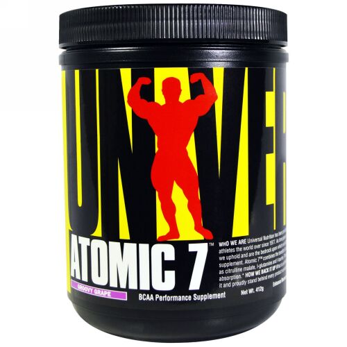 Universal Nutrition, アトミック 7、 BCAA パフォーマンス・・サプリメント、 グルービーグレープ、 412 g (Discontinued Item)