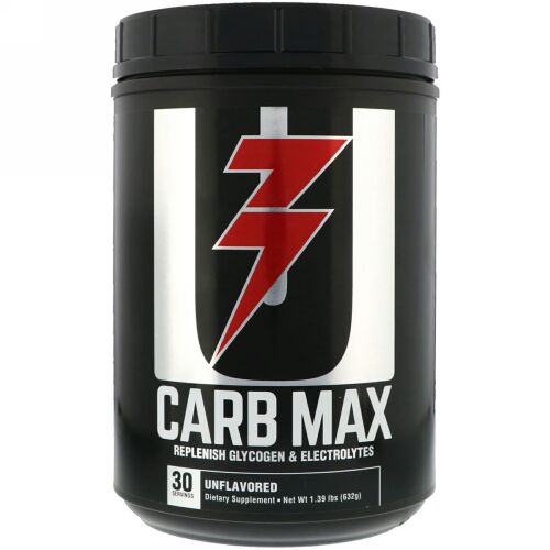 Universal Nutrition, Carb Max, Replenish Glycogen & Electrolytes, Unflavored, 1.39 lb (632 g) (Discontinued Item)
