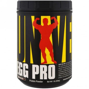 Universal Nutrition, エッグプロ、即席卵白パウダー、チョコレート、1 lb (454 g) (Discontinued Item)