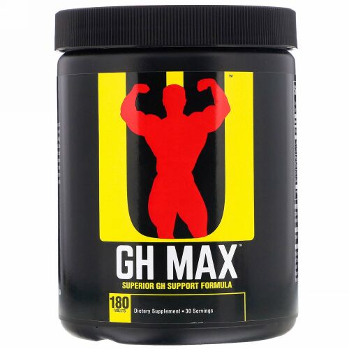 Universal Nutrition, GH（成長ホルモン）マックス, GHサポートサプリメント, 180錠