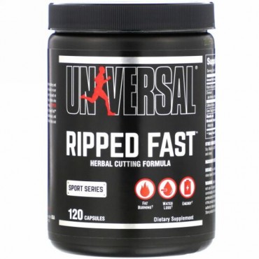 Universal Nutrition, Ripped Fast（リップドファスト）、ハーバルカッティング製法、120粒