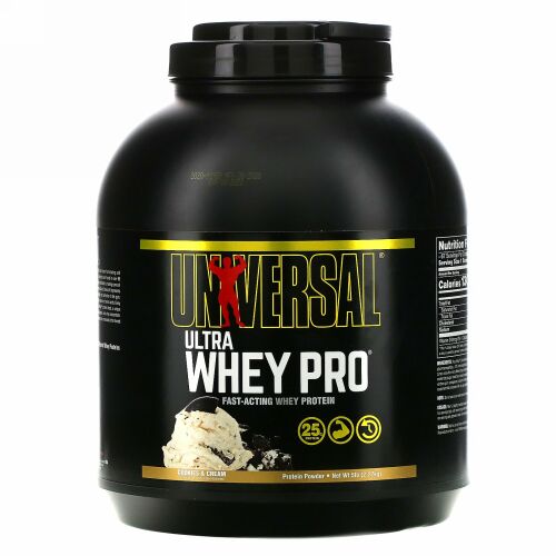 Universal Nutrition, ウルトラホエイプロ、プロテインパウダー、クッキー & クリーム、5 lb (2.27 kg)