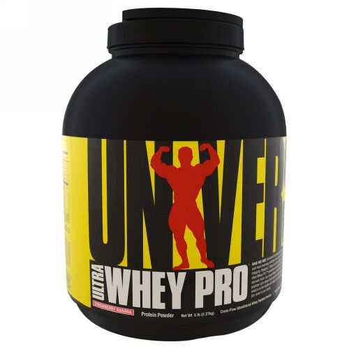 Universal Nutrition, ウルトラホエイプロ、プロテインサプリメント、ストロベリーバナナ、5パウンド (2.3 kg) (Discontinued Item)