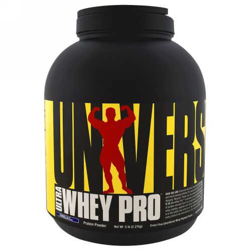 Universal Nutrition, ウルトラホエイプロ、プロテインパウダー、バニラアイスクリーム、5 lbs (2.27 kg)