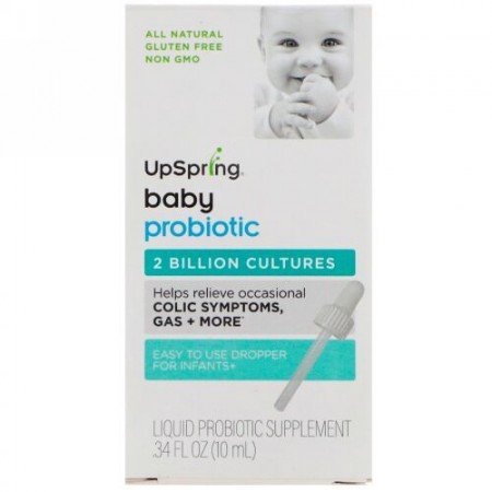 UpSpring, ベビープロバイオティックス、0.34 fl oz (10 ml) (Discontinued Item)