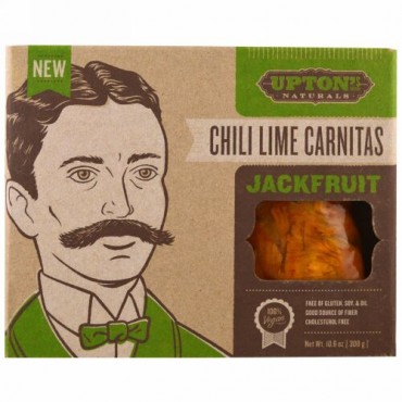 Upton's Naturals, ジャックフルーツ、チリライムカーニタス、10.6オンス (300 g) (Discontinued Item)