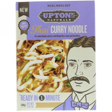 Upton's Naturals, 本格ミールキット、タイカレーヌードル、9.87 oz (280 g) (Discontinued Item)