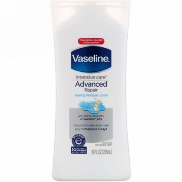 Vaseline, インテンシブケア、アドバンスリペア皮脂性ローション、無香、10 fl oz (295 ml)