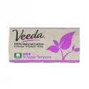 Veeda, 100% Natural Cotton Tampon, Super, 16 Tampons (Discontinued Item)