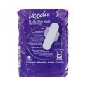 Veeda, Natural Cotton Pads with Wings, Ultra Thin, Night, 12 Pads (Discontinued Item)