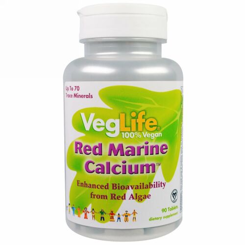 VegLife, レッドマリンカルシウム, 90錠