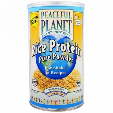 VegLife, ライスプロテインピュアパウダー, 無香料, 20.4オンス (580 g) (Discontinued Item)