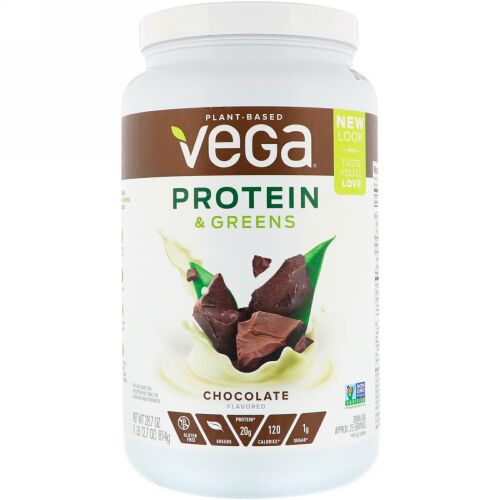 Vega, プロテイン＆グリーンズ,チョコレート味,814g（1.8 lbs）