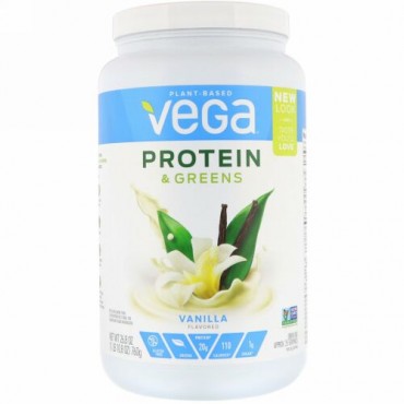 Vega, プロテイン＆グリーンズ、バニラ味、26.8 oz (760 g)