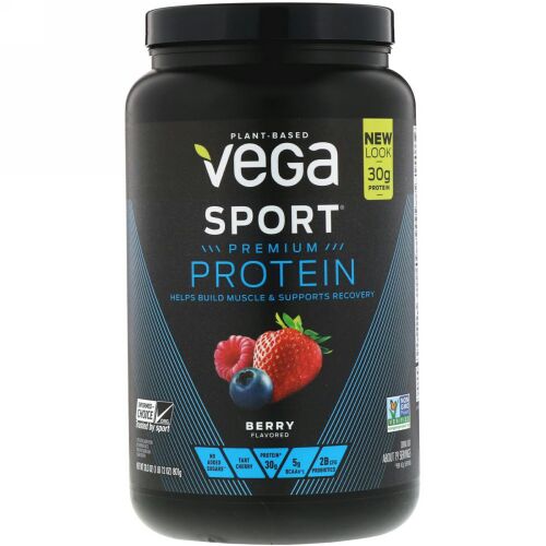 Vega, スポーツ、プレミアムプロテイン、ベリー、28.3 oz (801 g)
